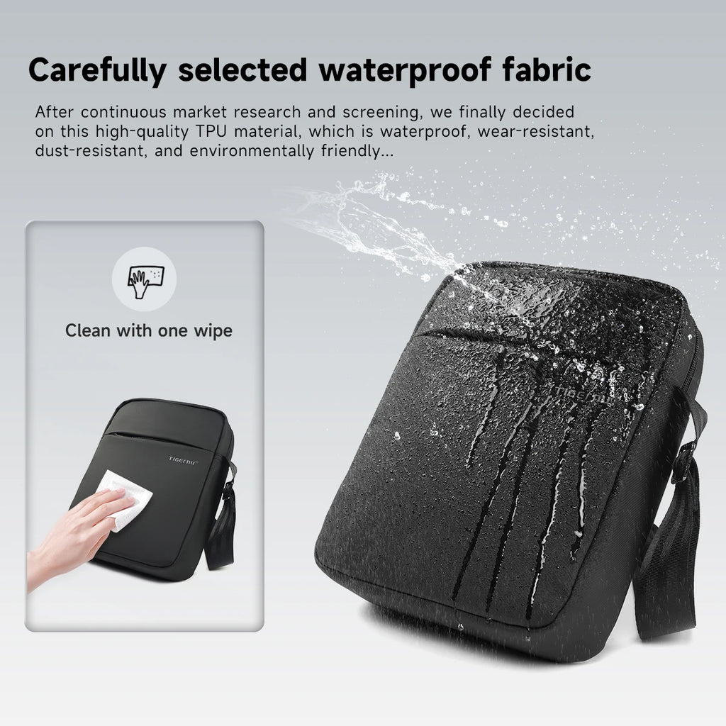 Tigernu Shoulder Bags For Men Messenger Bags For TPU Crossbody Bags Male Fashion Bag For 9.7inch Ipad Bags Travel Mini Bag Sling