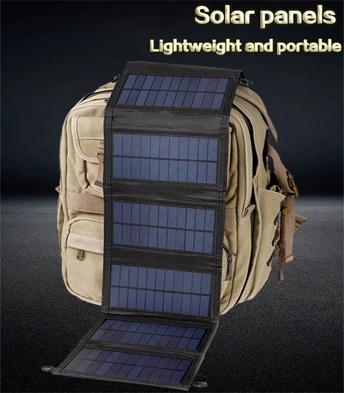 6-fold 800W Foldable solar panel 20w/h portable solar panels charger USB 5V DC Full time power solar panel mobile power supply