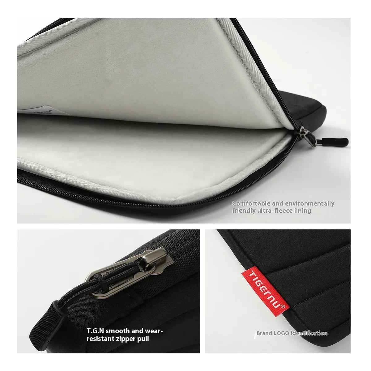 Tigernu Laptop Inner Bags 11/13/14 Inch Computer Bag Protective Cover Front Pocket Can Hold Power Light Laptop Cases Women Bags