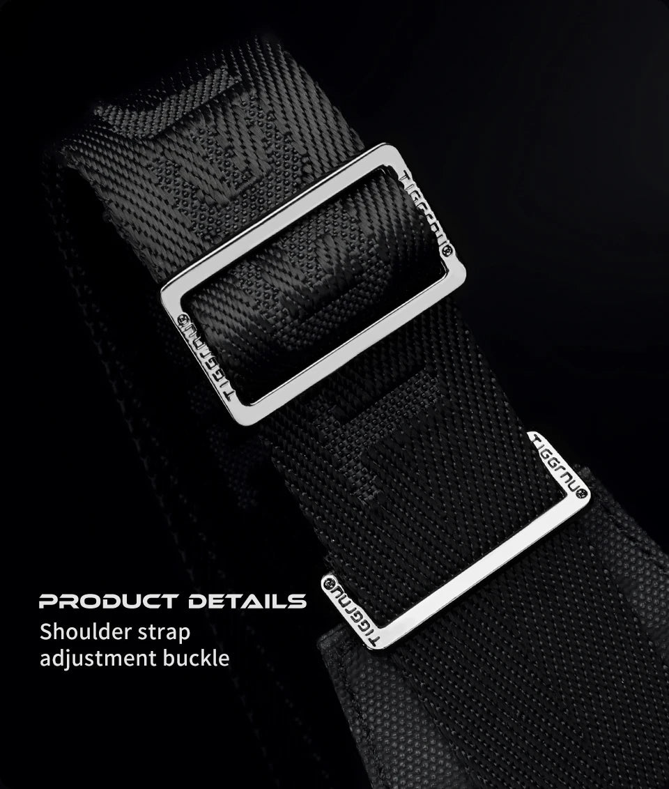 Tigernu Men Fashion Shoulder Bags For Men 9.7 11inch Ipad Bag Chest Pack Men Waterproof Large Capacity Crossbody Bags Mini Bags