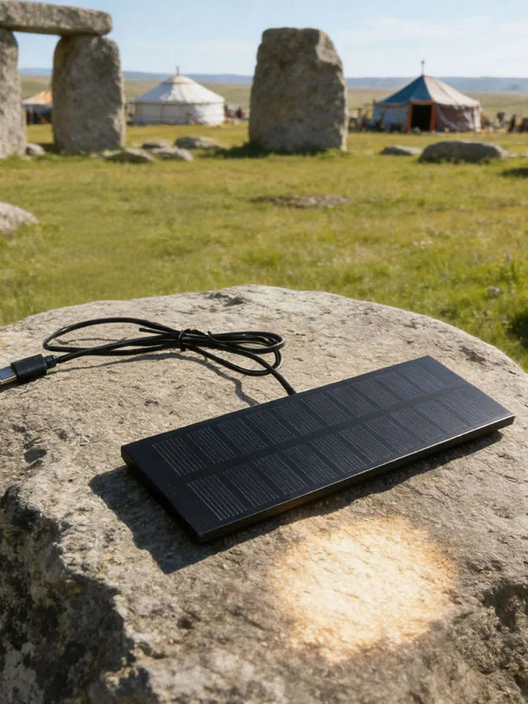 1W 5V Phone & Battery Charger Lightweight Portable Solaring Charger Emergency Power System for Outdoor Enthusiasts and Travelers