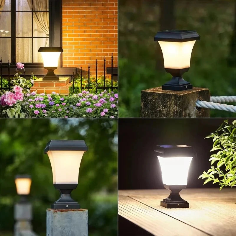 Solar Outdoor Square Wireless Mount Lights Waterproof Decorative for Garden Lawn Landscape Atmosphere Lamp Floor Yard Garden