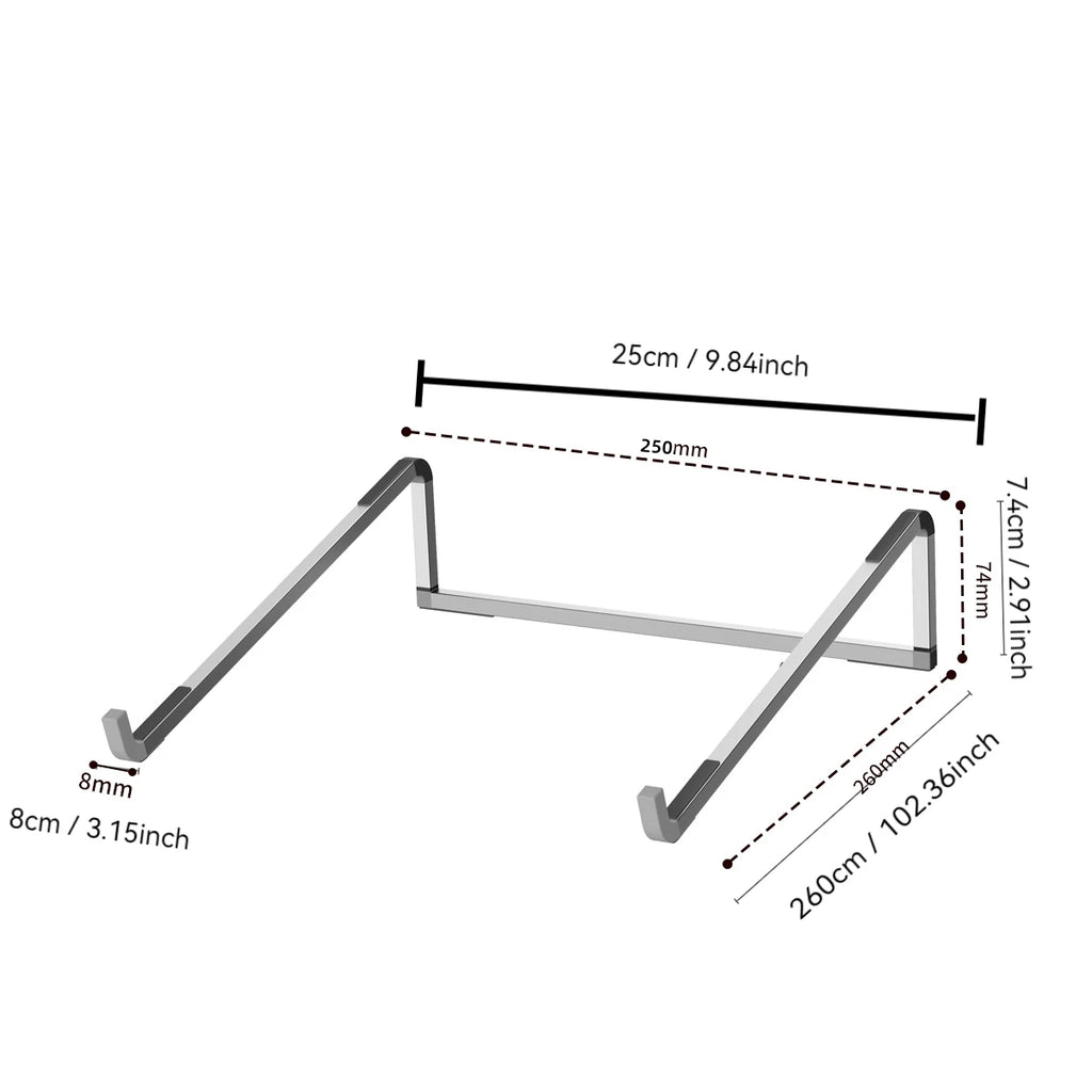 Laptop Stand For Macbook Folding Adjustable Aluminum Computer Pc Tablet Stand Notebook Tablelaptop Holder Heat Dissipation