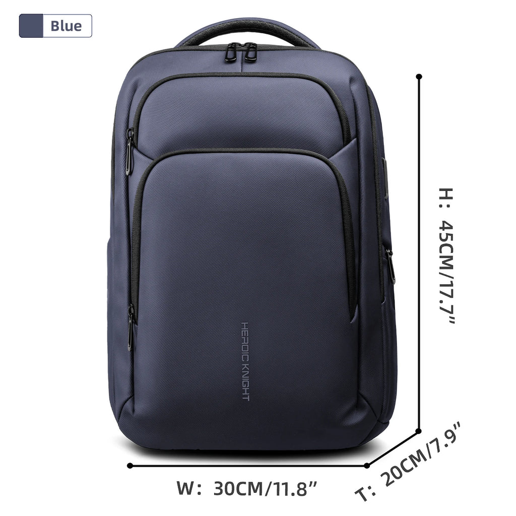 HK-Laptop Backpack Waterproof Embossed Oxford Fabric Large Capacity USB-Equipped Backpack for Commuting School and Business