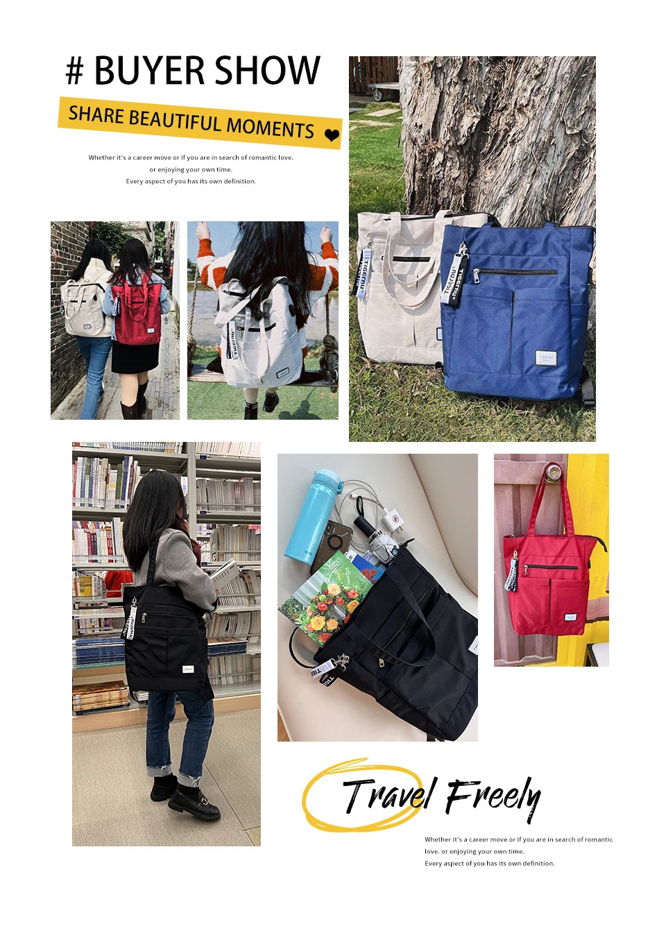 Tigernu Women Backpacks Tote Bag For Girls Light Backpack Bags Laptop Bags For Women Fashion Female Travel Backpacks Knapsack