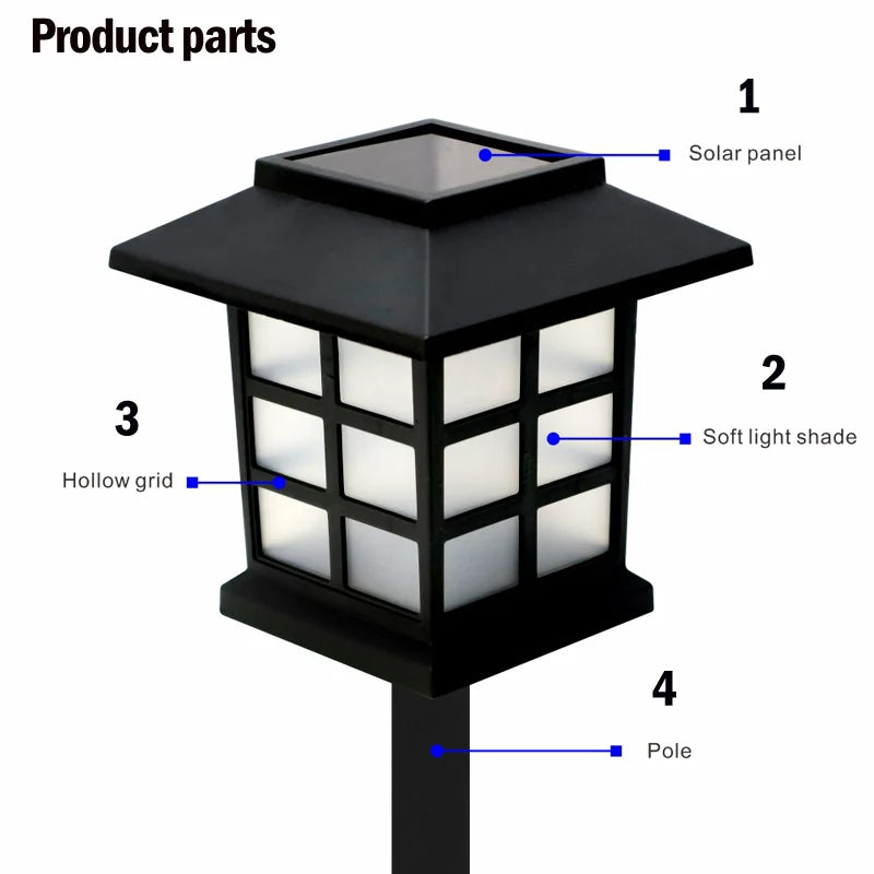 8 Pack Solar Pathway Garden Lights Outdoor Waterproof Landscape for Yard Patio Walkway Driveway Decor Solar Lawn Lamp Lighting