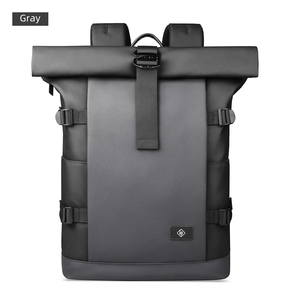 HK Expandable Travel Backpack for Men Large Capacity Hiking Rucksack Waterproof 17 inch Laptop Backpack Men's School Bag Daypack