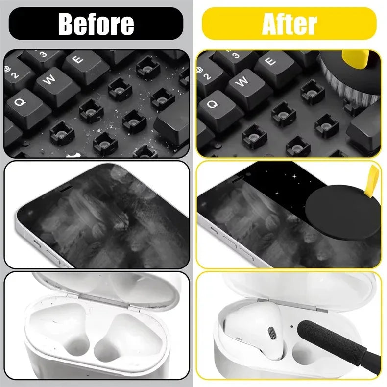 Cleaning brush for iPhone Airpods Phone slot charging port Earphone cleaning stick Laptop keyboard Digital camera lens wipe kit