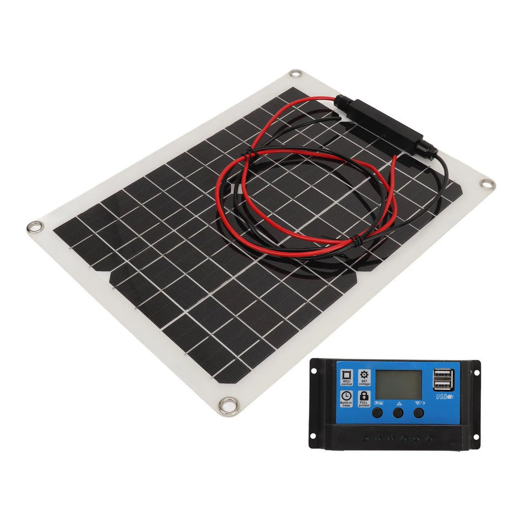 Solar Panel Kit 300W DC 12V 24V 50A IP67 Waterproof High Efficiency Solar Panel And Solar Charger Controller for RV Camper
