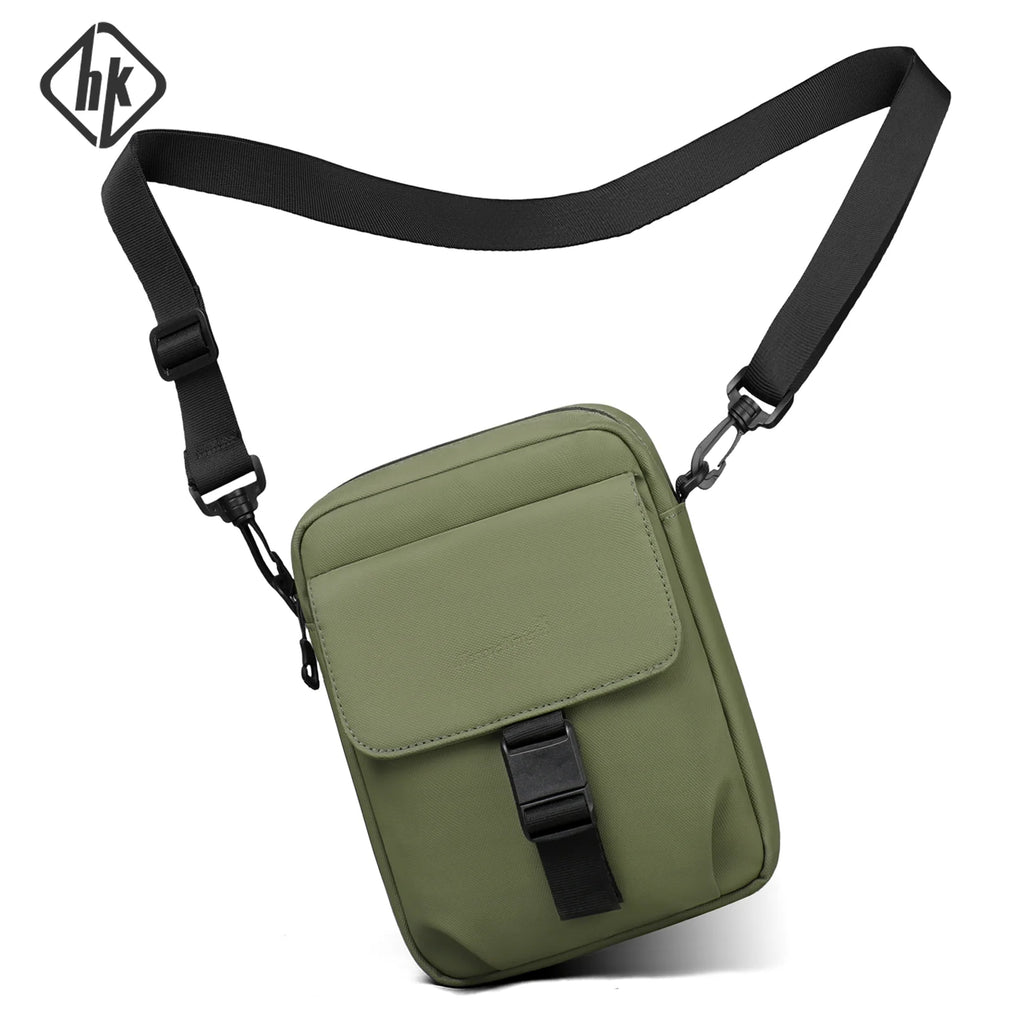 HK Waterproof Crossbody Bags for Men Lightweight Men's Shoulder Bag Mini Phone Pouch Messenger Commuting Bag Sling Packs Satchel