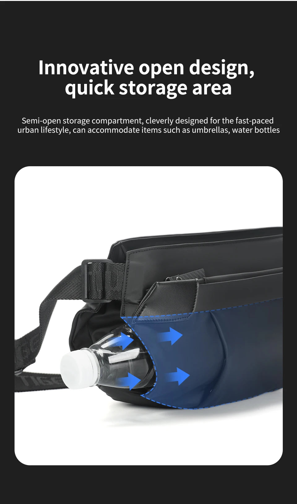 Tigernu Shoulder Bags Cross Bag Fashion Men's Bag Aesthetic Bags For Men Korean Shoulder Bag Male Chest Bag Lightweight Slingbag