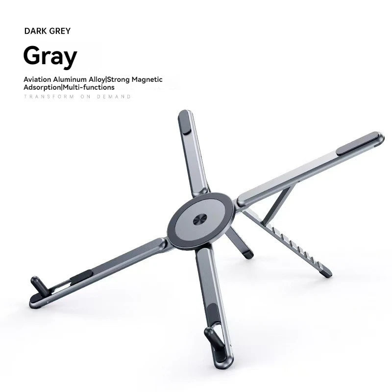 Multifunctional Magnetic Phone Holder Handheld Selfle Stick Foldable Tripod Portable Desk Stand for iPhone ipad Tablet Laptop