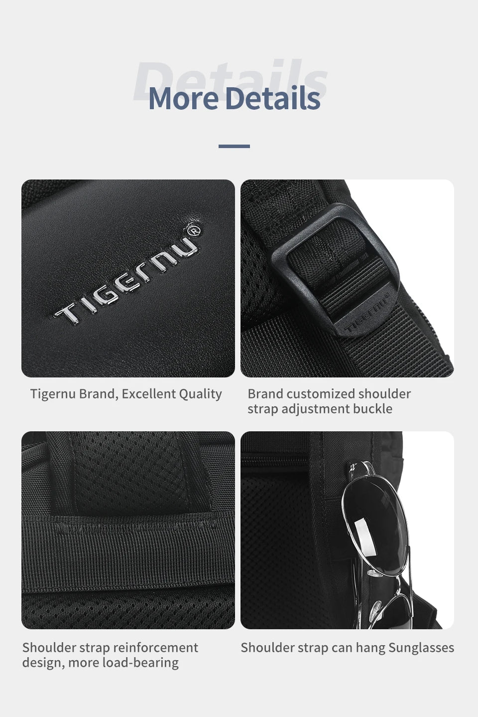 Tigernu Backpack Men Travel Backpack Thin Backpack Male Laptop Backpack Expandable Bag For School Outdoor Business Bags Knapsack