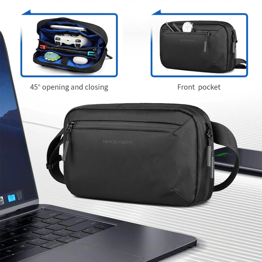 HK Ultra-light Crossbody Sling Bag Man Waterproof X-Pac Fabric Men's Shoulder Bag Outdoor Travel Phone Pouch for Hiking Trekking