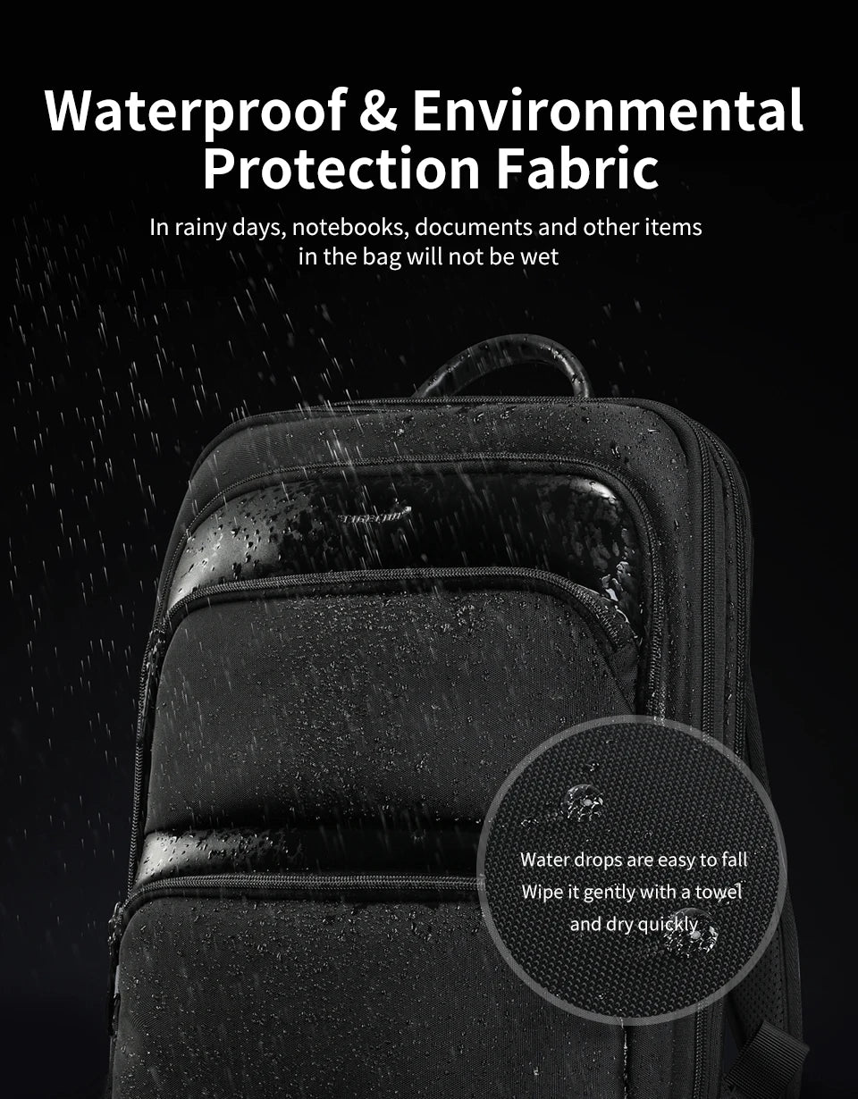 Tigernu Expandable Backpack Men Thin Bags For Men Travel Backpack Waterproof Male 15.6inch Laptop Backpack Bag Mochilas Knapsack