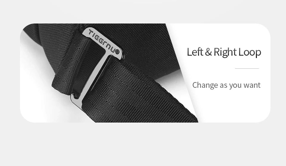 Tigernu Chestbag For Men 9.7inch Ipad Bags Casual Shoulder Bag Male Crossbody Bag Sling Bag For Boy Mini Bolsa Escolar Chest Bag