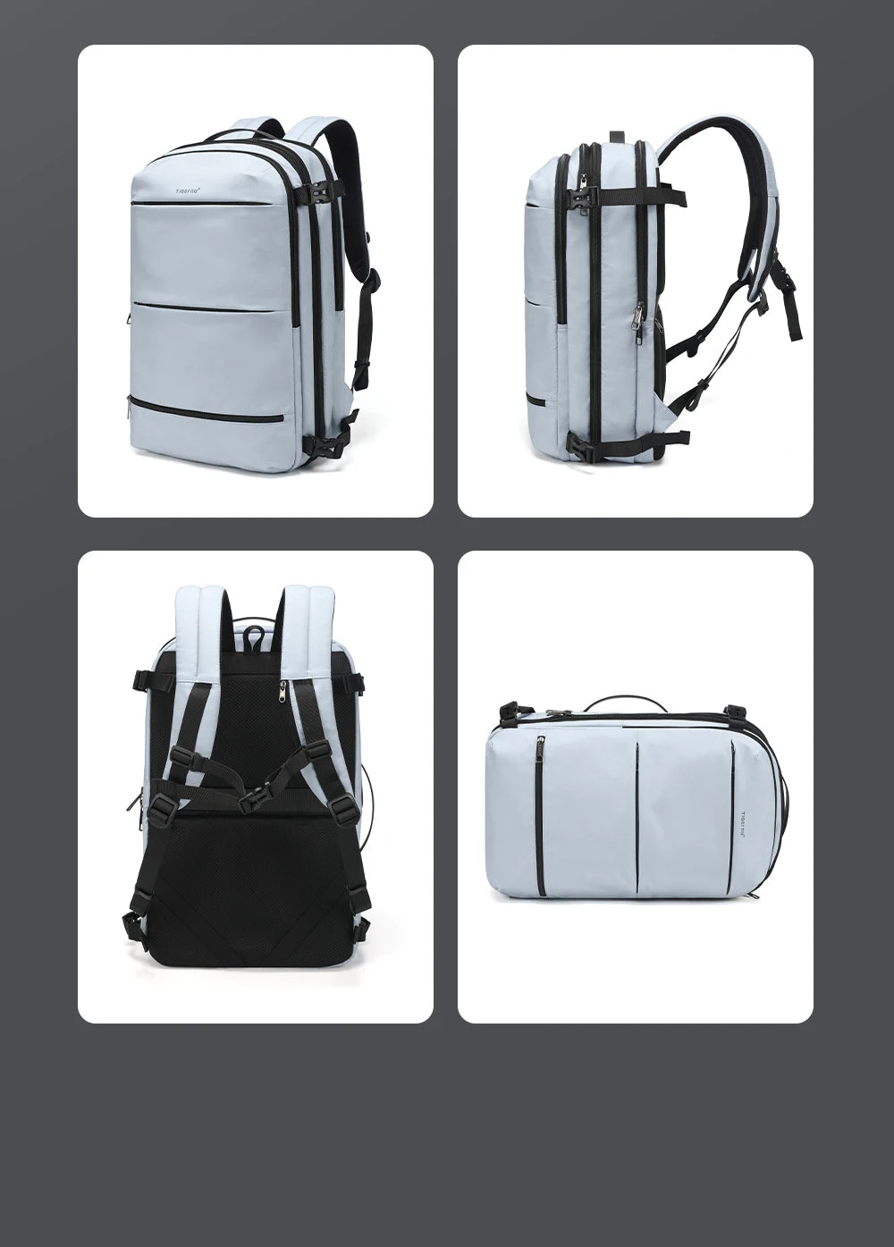 Tigernu Women Backpack Travel Backpack Bags 17inch Laptop Backpacks Cabin Bags Female Expandable Backpack For Women Schoolbags
