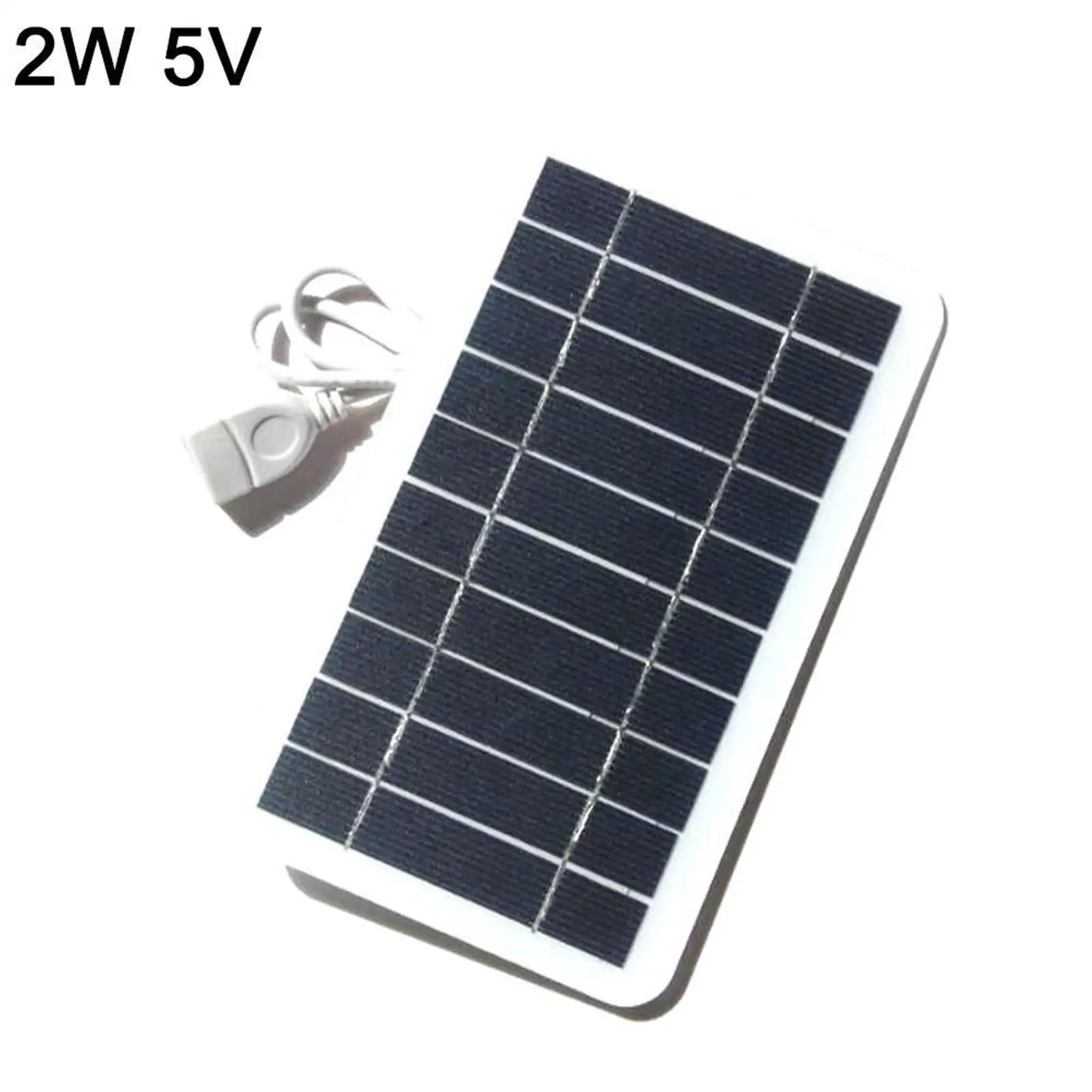USB Solar Panel Charger 5V 2W 400mA Portable Solar Panel Output USB Outdoor Portable Solar System For Cell Mobile Phone Chargers