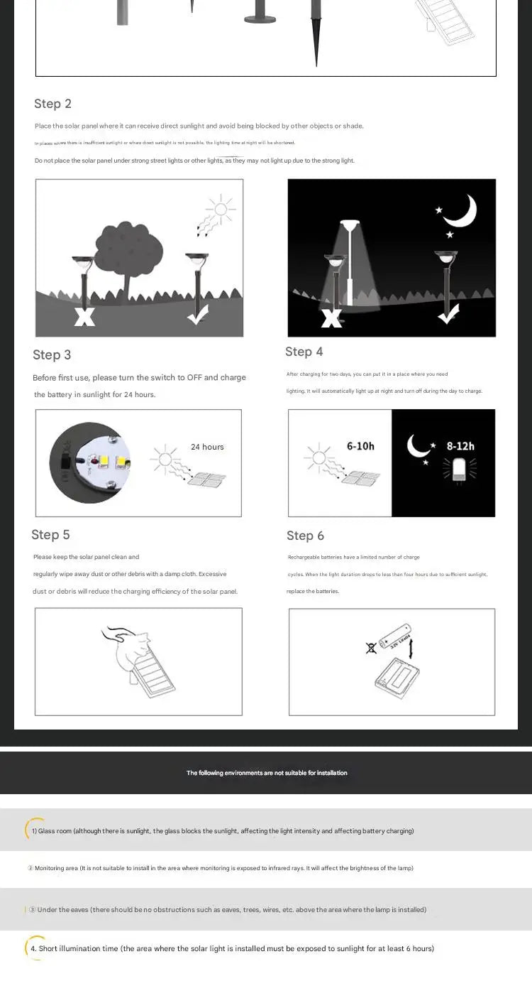 Solar Pathway Lights Outdoor Waterproof Super Bright Path Lights for Garden Backyard Walkway Driveway Decor Solar Landscape Lamp