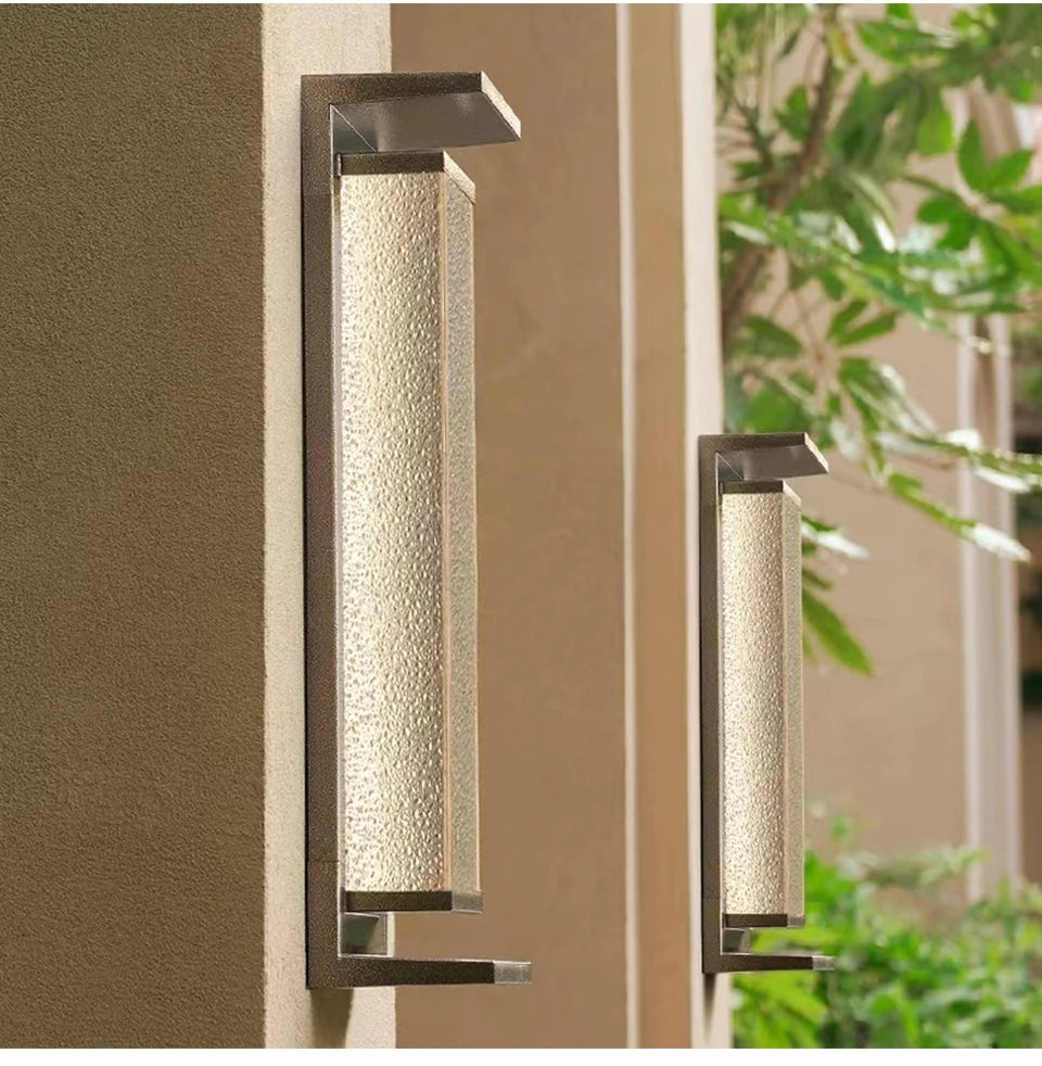 Solar Wall Light Outdoor Dusk to Dawn Porch Lighting Fixture Waterproof Solar Lanterns Anti-Rust Lanterns for Front Patio Garage