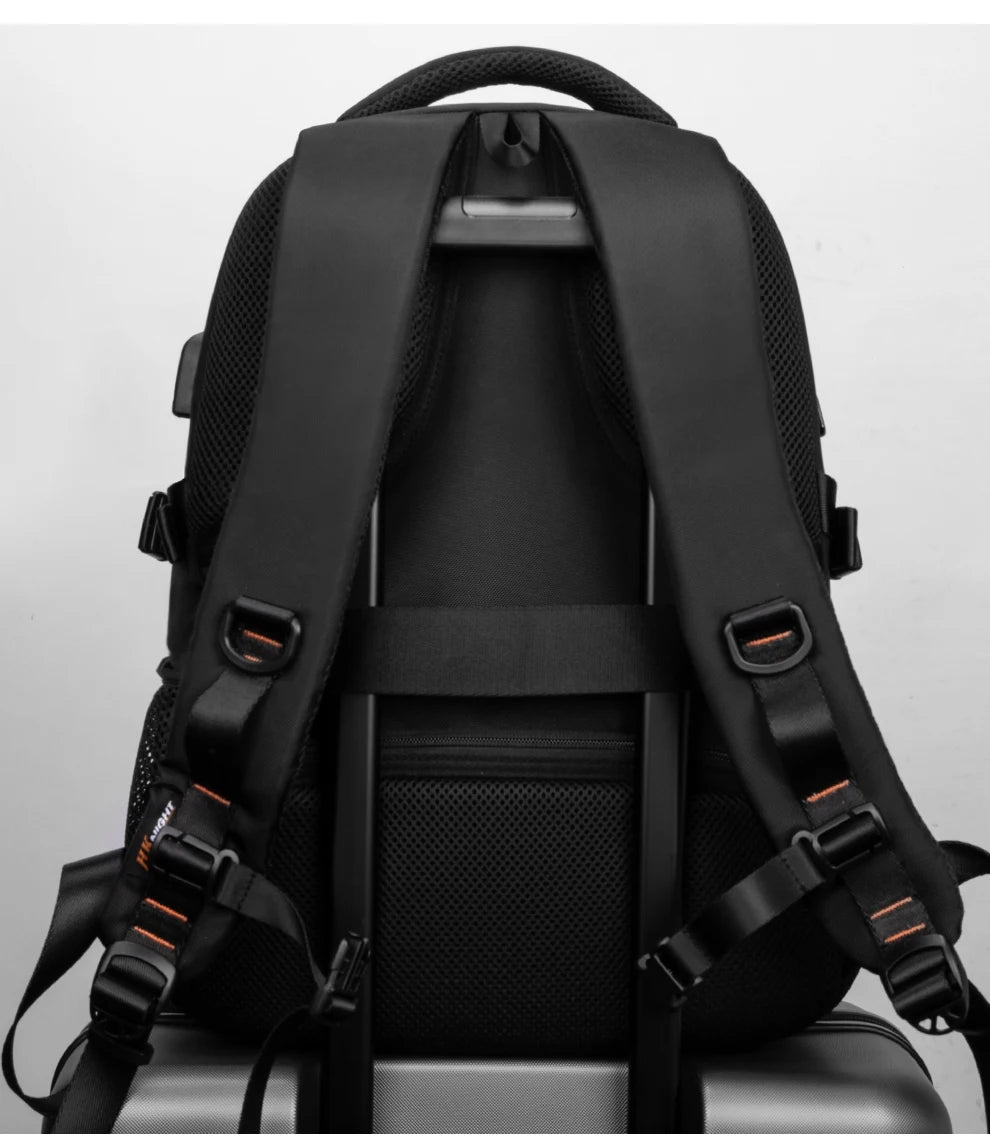HK Casual 15.6 inch Laptop Backpack Men Large Capacity School Bags Business Travel Backpack Student Sports Backpack YKK Zippers
