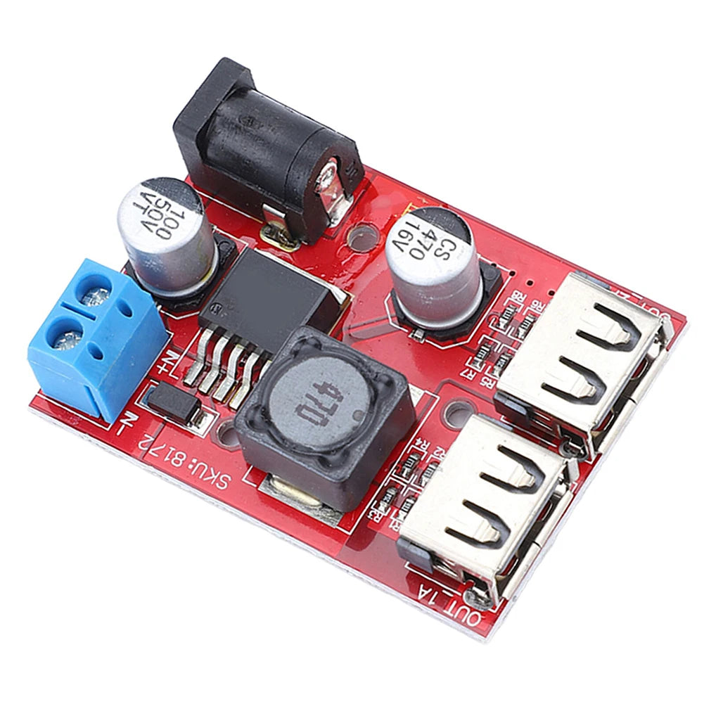 Solar Controller Charger 3A Dual USB Output Module With Automatic Charging Board For 6V-40V DC Solar Panels And USB 5V Devices