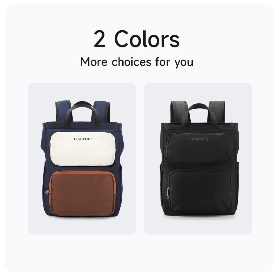 Tigernu Women Backpacks Fashion School Backpack Girls Bags 15.6'' Laptop Backpack For Women Bags Outdoor Knapsack Female Handbag