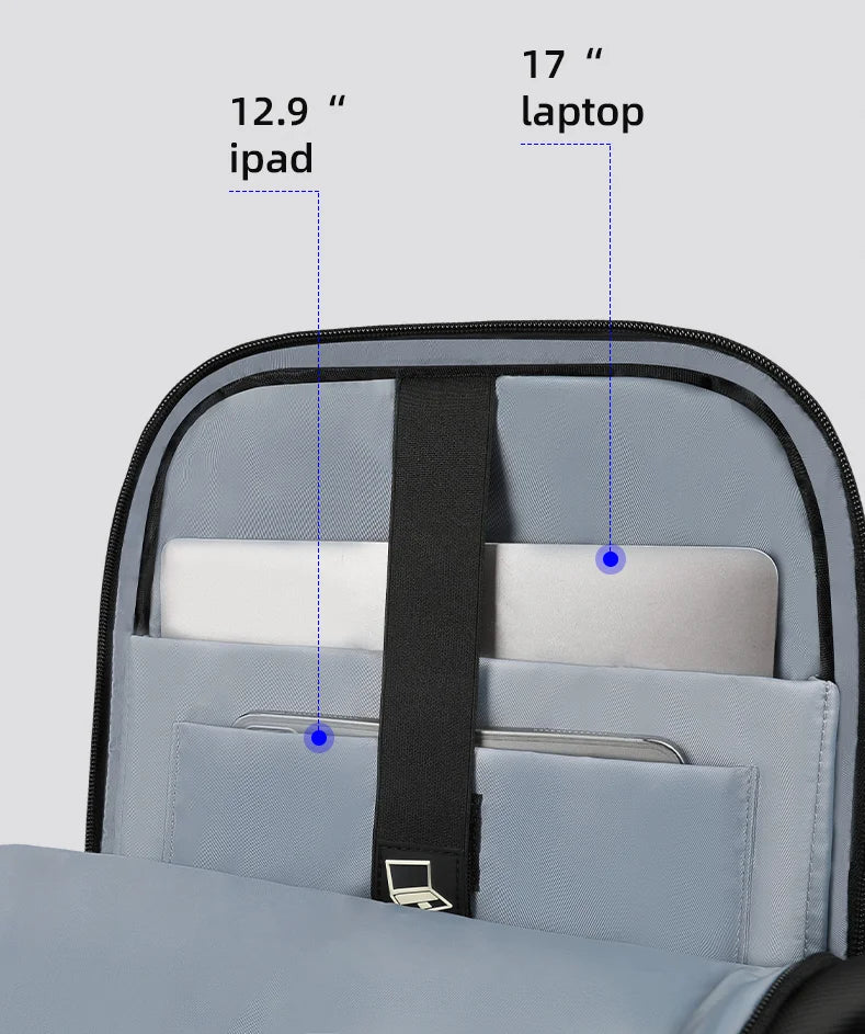 HK New Design Travel Backpack Men Large Business Backpack for Work Commute Oxford Waterproof Backpacks 17" Laptop Bags with USB