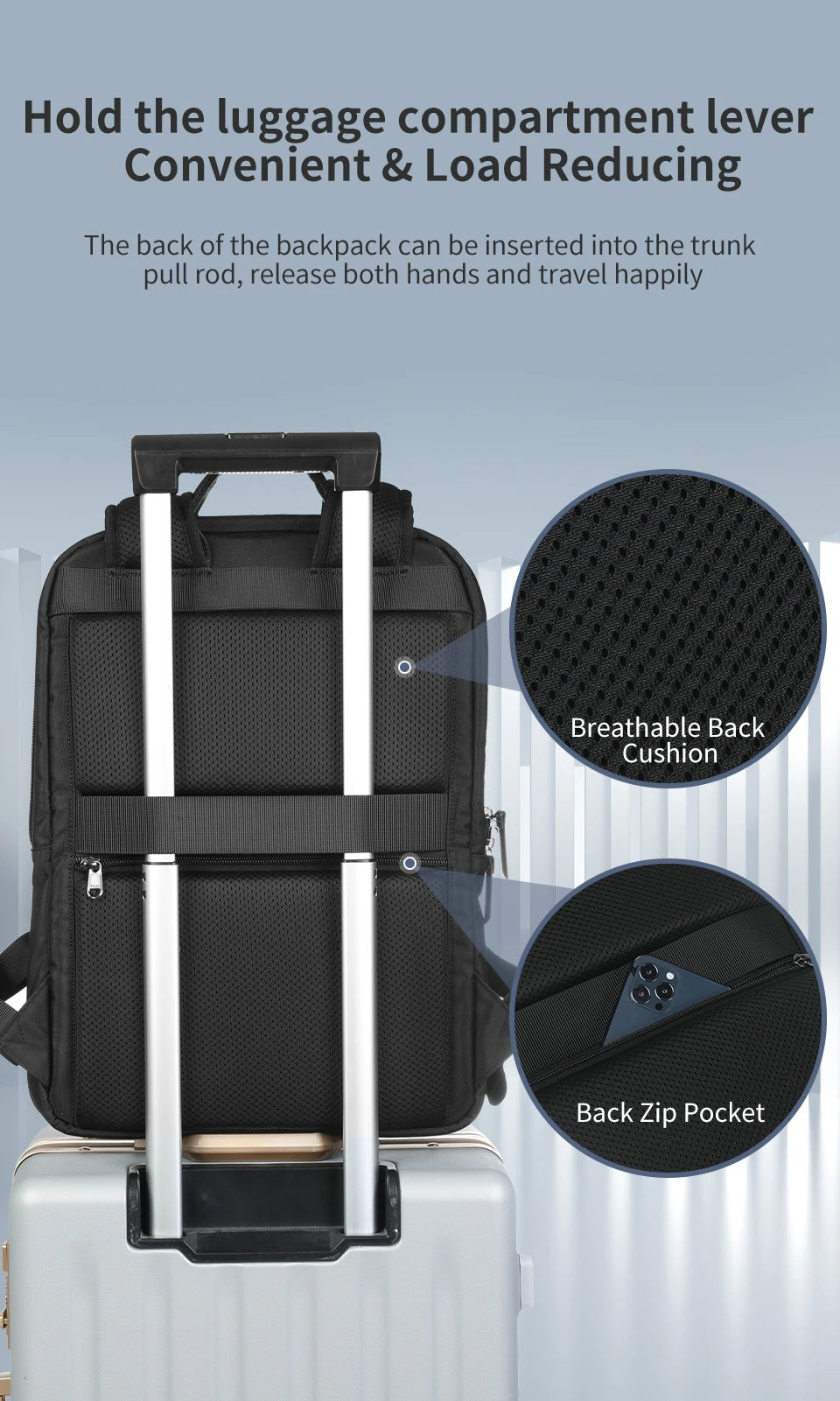 Tigernu Expandable Backpack Men Thin Bags For Men Travel Backpack Waterproof Male 15.6inch Laptop Backpack Bag Mochilas Knapsack