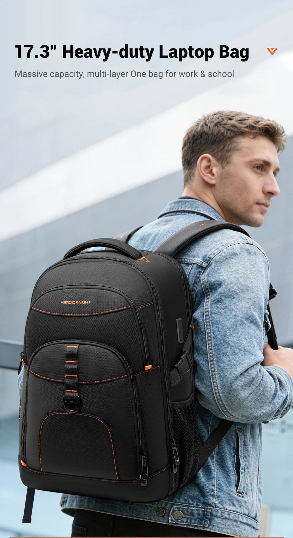 HK Waterproof Hiking Backpack Male Multifunctional Sports Camping Bag for Men Large Capacity Outdoor Rucksack with Bottle Holder