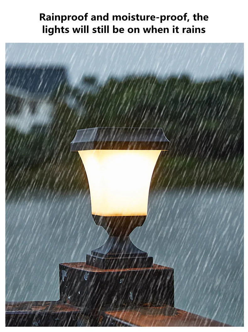 Solar Outdoor Square Wireless Mount Lights Waterproof Decorative for Garden Lawn Landscape Atmosphere Lamp Floor Yard Garden