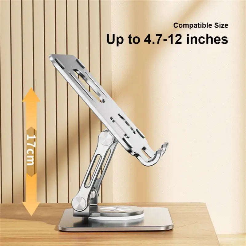 Laptop Bracket Mobile Phone Tablet Bracket Aluminum Alloy Multifunctional Desktop Lazy Bracket 360 Degree Rotation Foldable