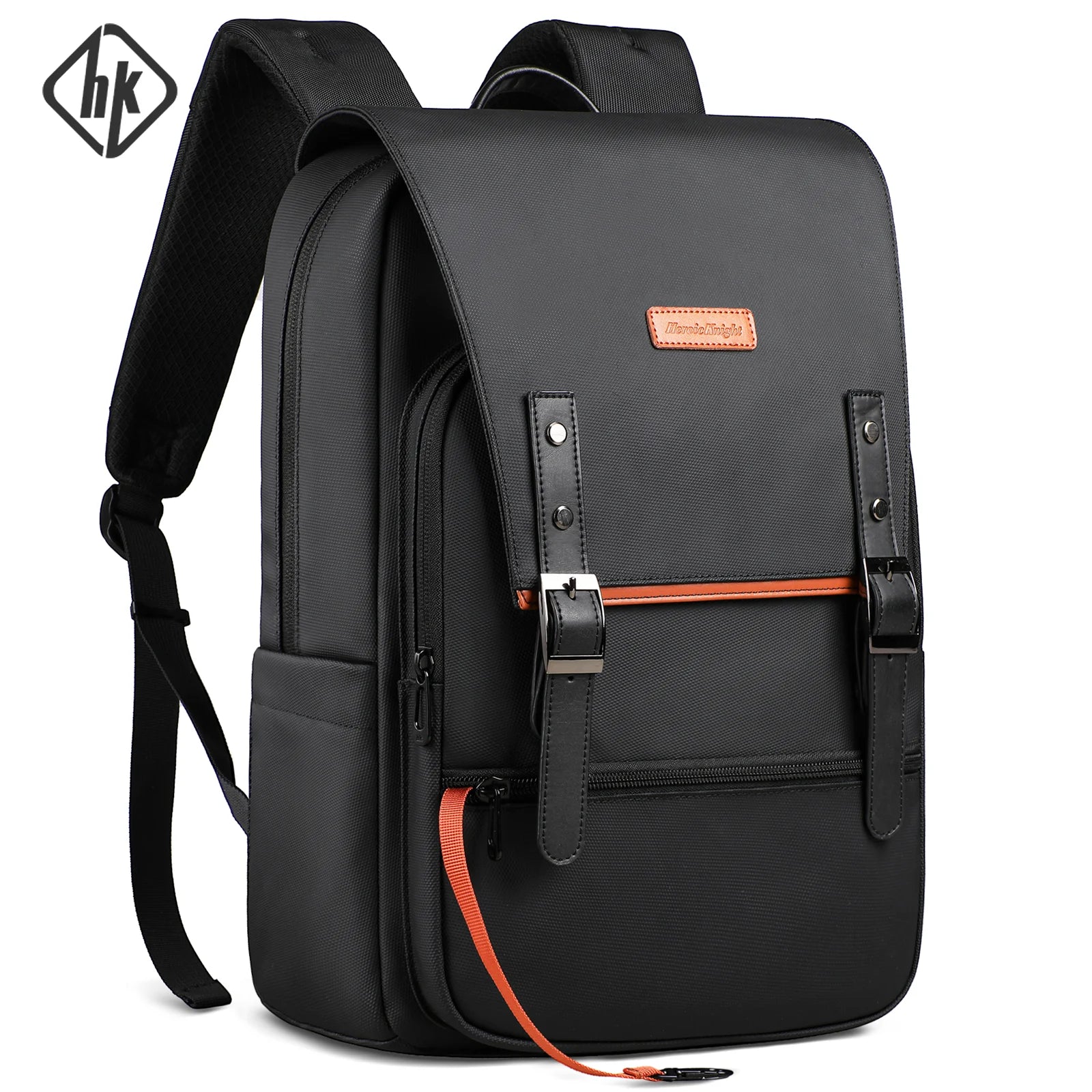 HK Vintage Backpack for Men 15.6 inch Laptop Backpack with Magnetic Flap Waterproof Travel Commuter Bag College Bookbag Daypack