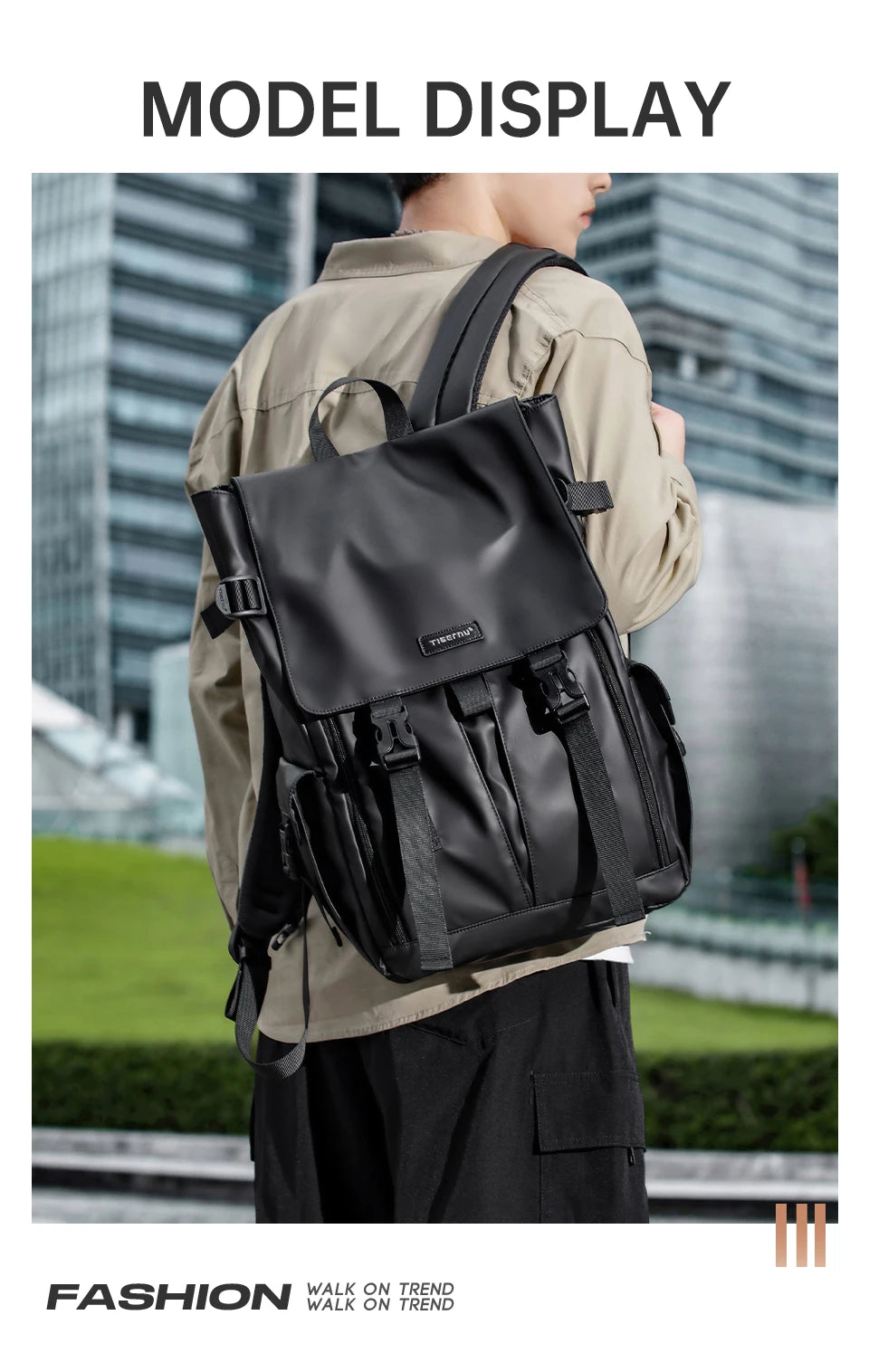Tigernu Men‘s Backpack Youth School Backpacks Fashion Cabin Backpack For Men 15.6inch Laptop Backpacks Travel Mochilas Knapsack