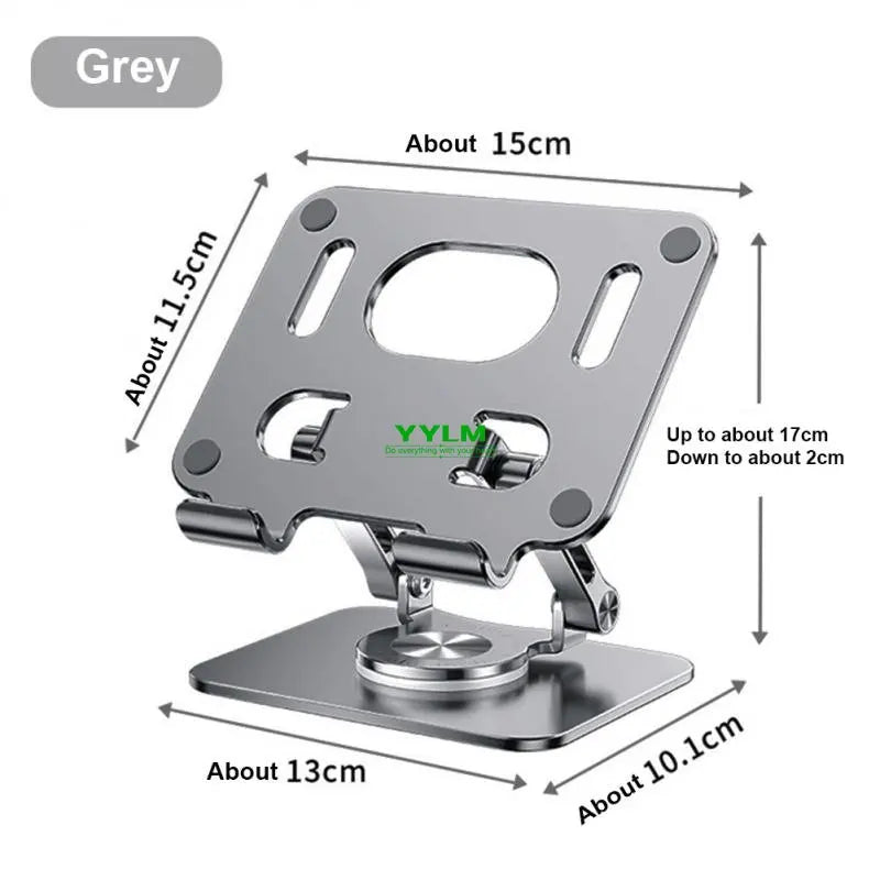 Laptop Bracket Mobile Phone Tablet Bracket Aluminum Alloy Multifunctional Desktop Lazy Bracket 360 Degree Rotation Foldable