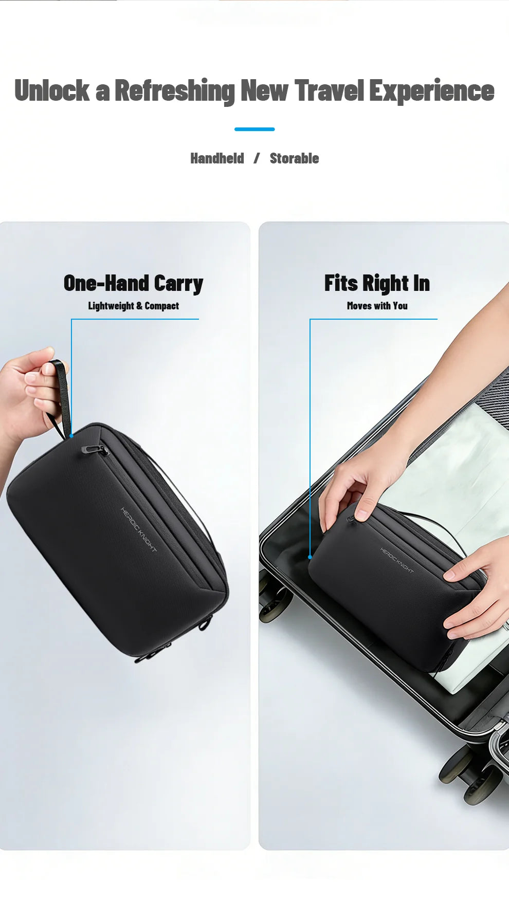 HK Portable Wash Pouch Waterproof Travel Toiletry Bag for Men Women Gym Essentials Cosmetic Makeup Organizer Case Beauty Handbag
