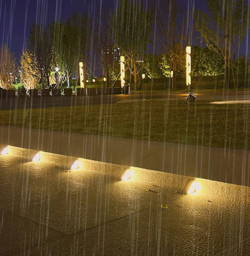 Solar powered step lights, floor lights, courtyard garden paths, porch terraces, decoration