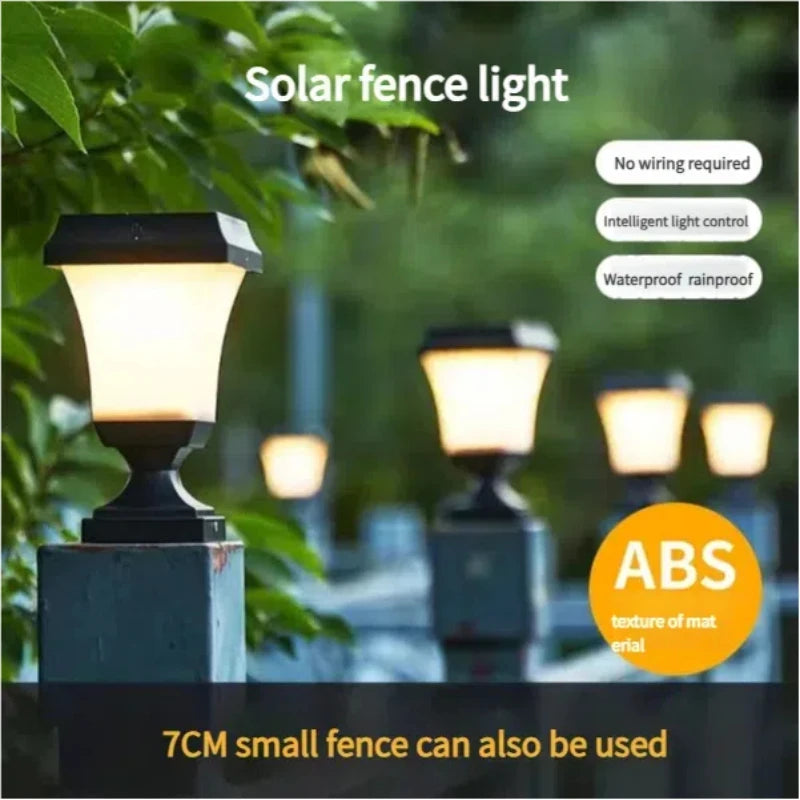 Solar Outdoor Square Wireless Mount Lights Waterproof Decorative for Garden Lawn Landscape Atmosphere Lamp Floor Yard Garden