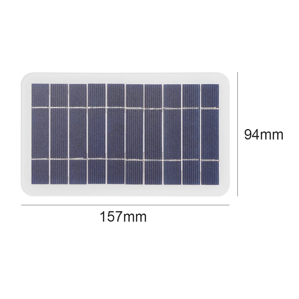 5V 2W Solar Panel Output USB Outdoor Portable Solar System Mobile Phone Chargers
