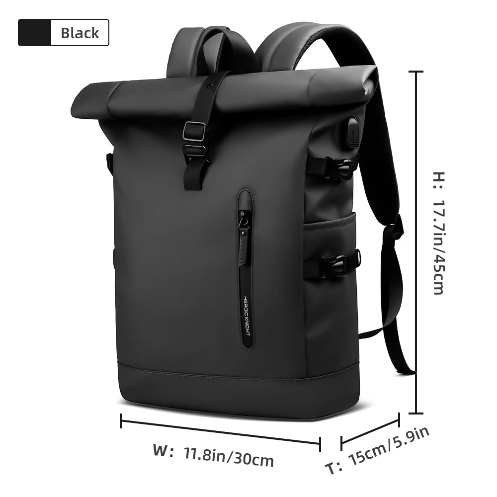 HK Large 15.6 Inch Laptop Backpack Men Anti-Theft Travel Backpack for Business University Bicycle School Backpack With USB Port