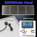 2000W 12V Solar Panel Charger DC System with 100A Controller Ideal for Outdoor Camping Charging Mobile Phones and Car Batteries