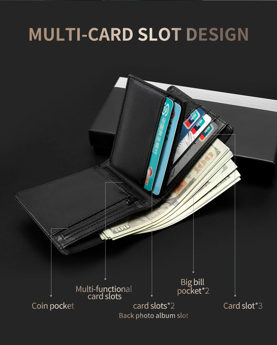 Tigernu Wallets For Man	Soft PU Card Wallet RFID Coin Purse Light Card Holder As Gifts Men's Wallets Waterproof Card Bags Mini