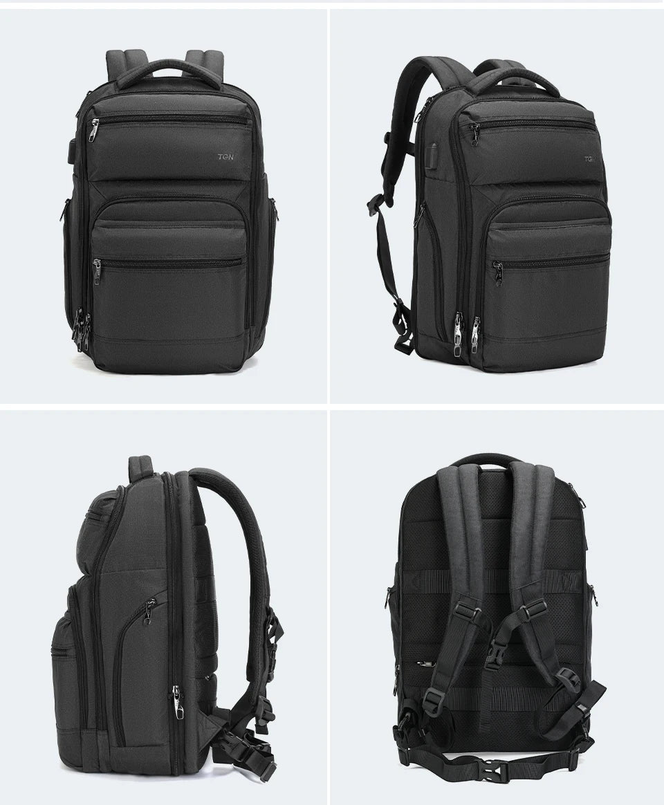 Tigernu Anti Theft Men Backpacks USB Charger Mochila 15.6inch Laptop Backpack Travel Backpacks Casual College Schoolbag Knapsack