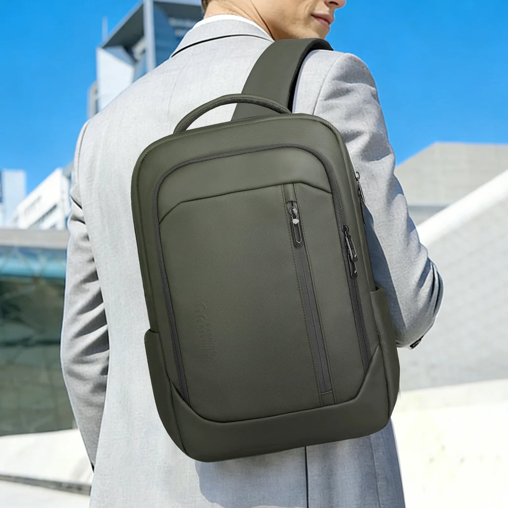 HK Smart Business Backpack Male Waterproof Travel Carry on Backpack Large Capacity 17 inch Laptop Backpack for Men Daily Daypack
