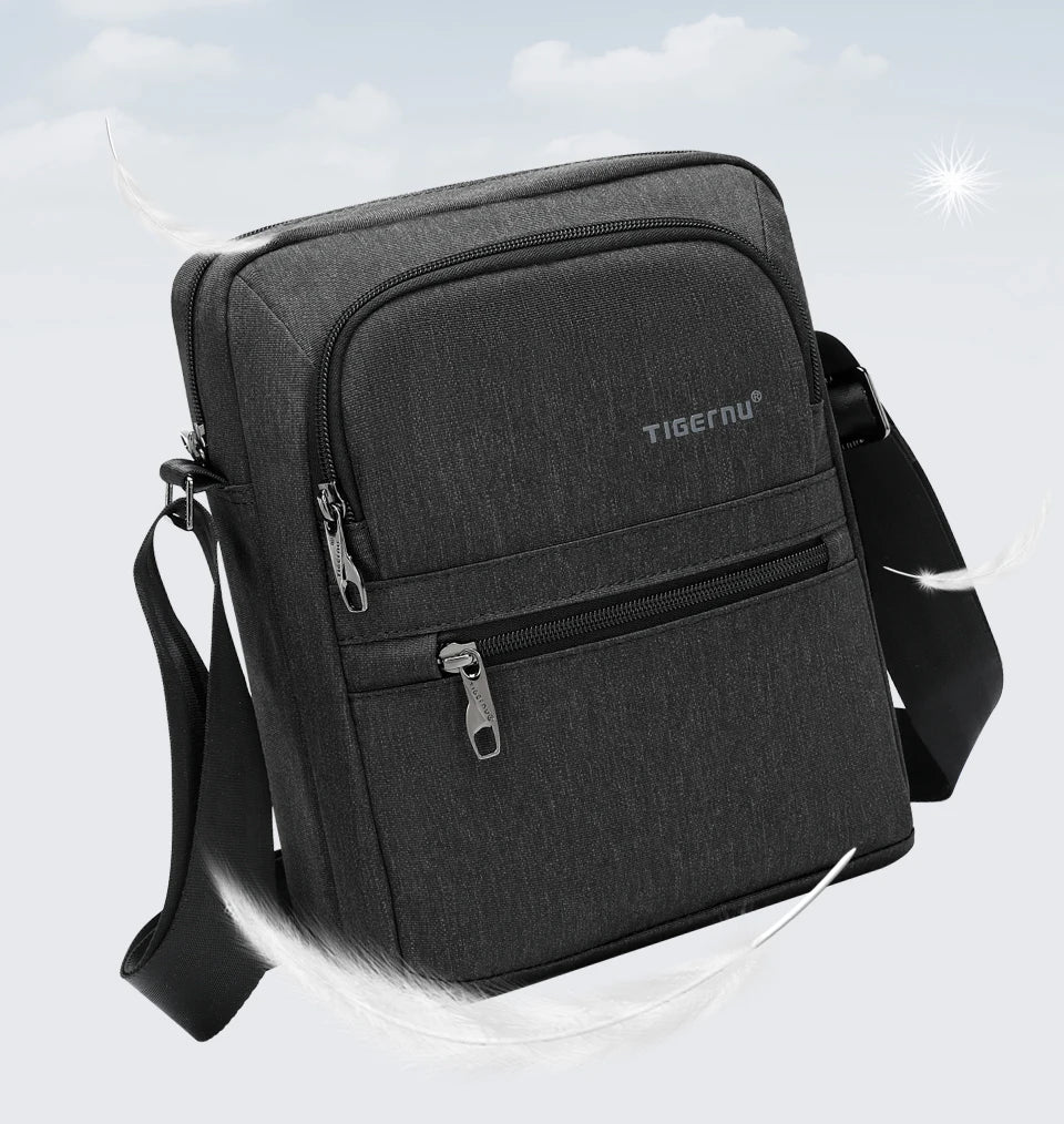 Tigernu Men's Messenger Bags Men Mini Bag For Business Shoulder Bag Male Casual Crossbody Bag College Travel Sling Bags For Men