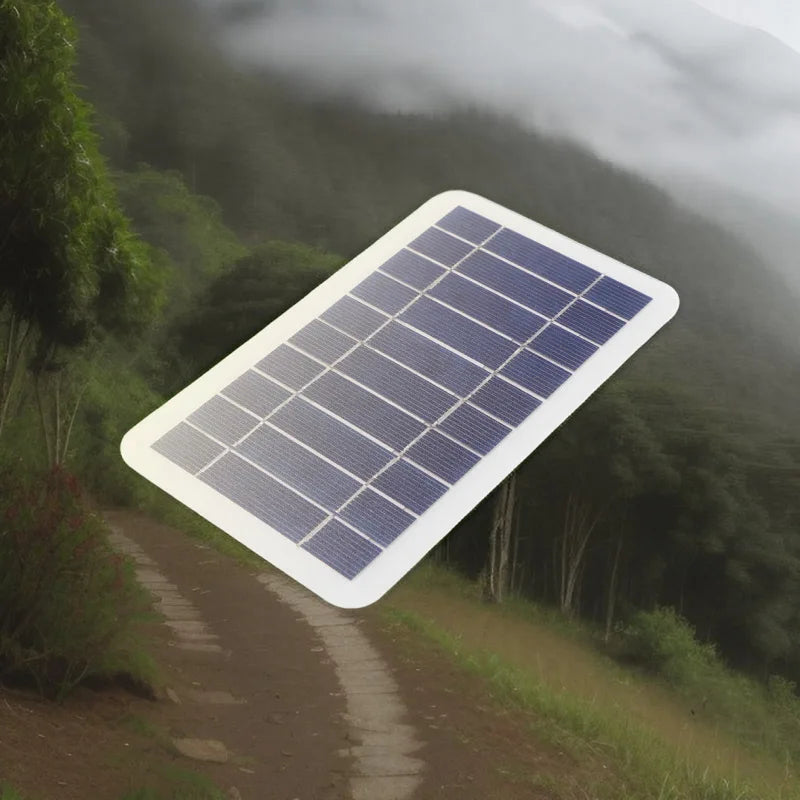 Portable USB Solar Panel Charger Safe Stable Charger Compatible with Phones  Fans  Flashlights for Outdoor Travel Camping