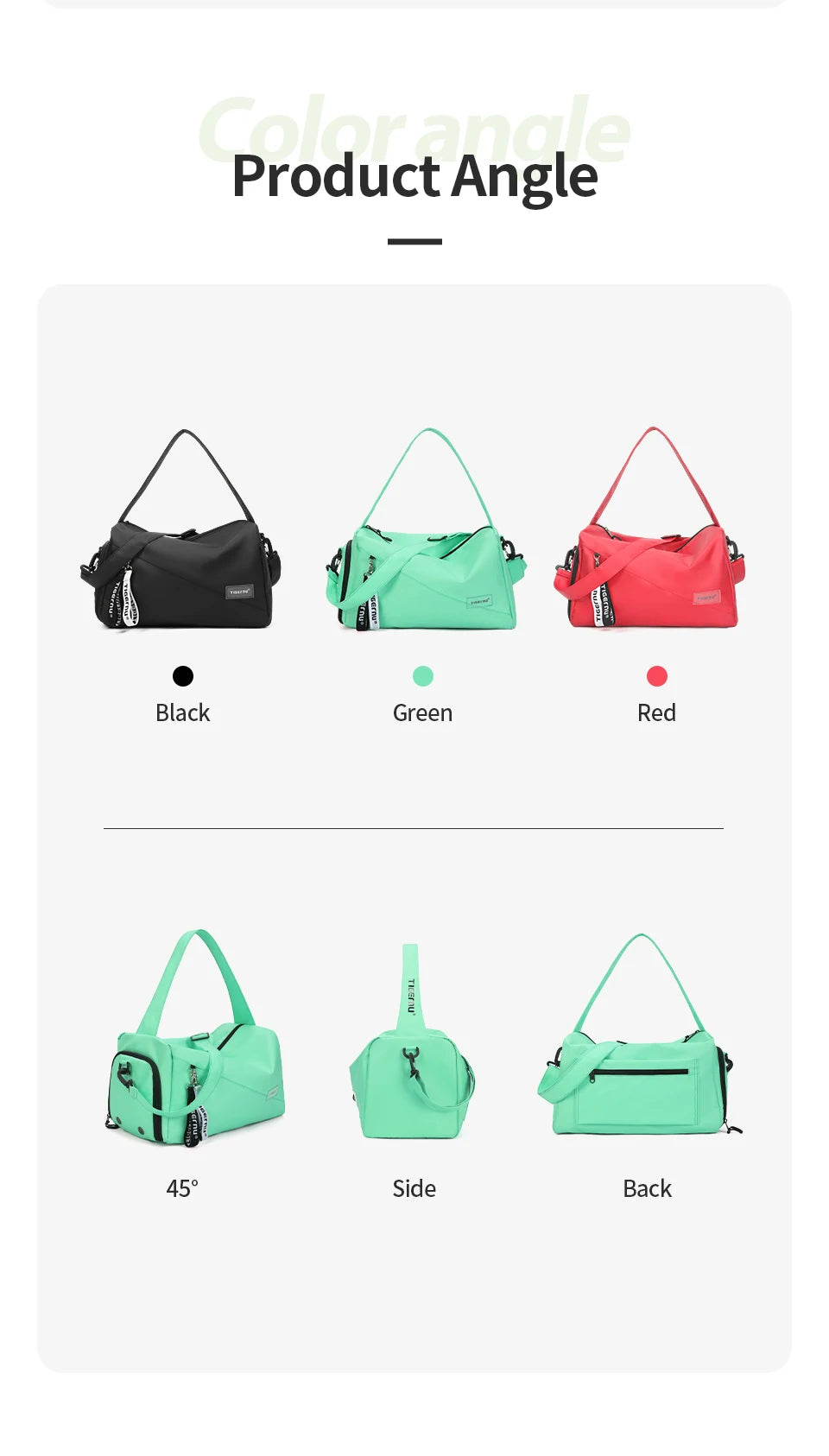 Tigernu Women Bags Travel Bags For Women Handbag Lightweight Sport Bags Female Duffle Bag Girls Crossbody Bag Men Shoulder Bag
