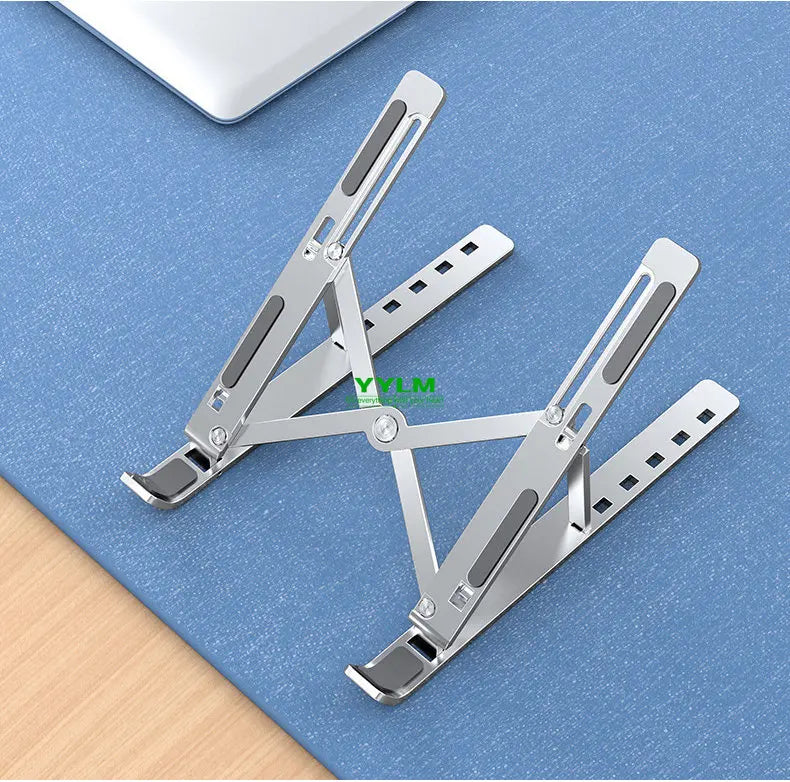 YYLM N3 Desktop Portable Aluminum Alloy Laptop Stand Foldable Heightened For iPad Bracket Notebook Metal Cooling Base In Stock