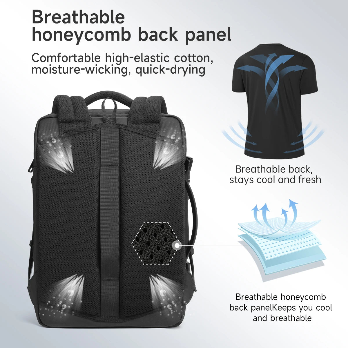 Tigernu Large Capacity Backpacks Men Waterproof Travel Backpacks Hiking Bag Laptop Backpacks For 14 15.6 Rucksack Male Knapsack