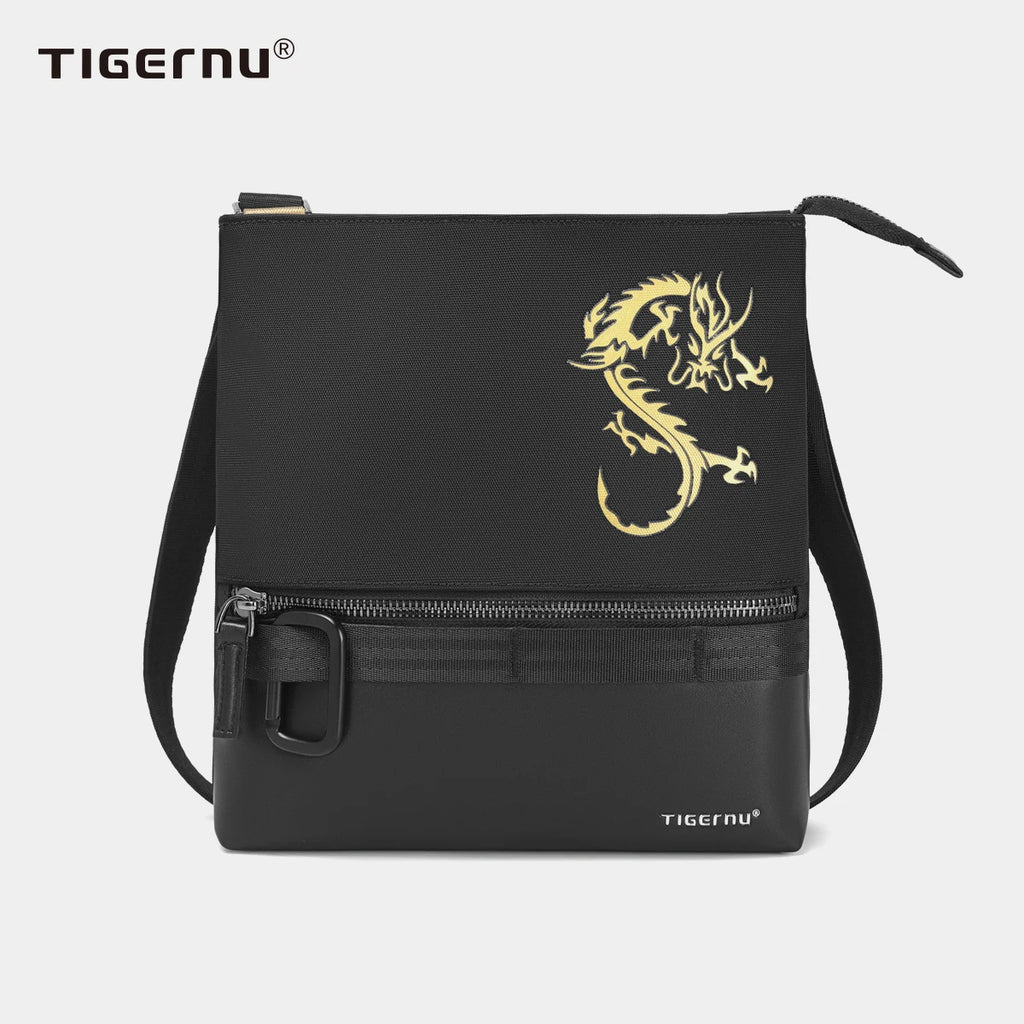 Tigernu Crossbody Bags For Men Chinese Style Shoulder Bags Mini Bag Travel Bags For Men Dragon Series